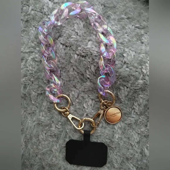 Iridescent Phone Chain- FITS ANY PHONE/CASE - Picture 1 of 3